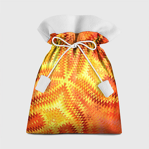 Подарочный мешок Желто-оранжевая абстракция / 3D-принт – фото 1