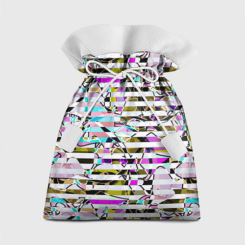 Подарочный мешок Полосатый абстрактный узор / 3D-принт – фото 1