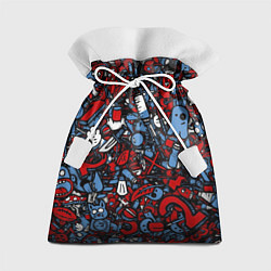 Подарочный мешок RedBlue stikers