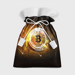 Подарочный мешок КРИПТОВАЛЮТА БИТКОИН