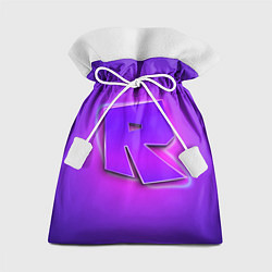 Мешок для подарков ROBLOX NEON LOGO РОБЛОКС, цвет: 3D-принт