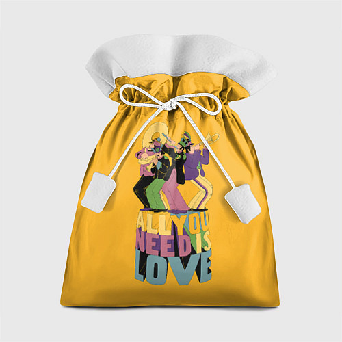 Подарочный мешок Всё что тебе нужно это любовь / 3D-принт – фото 1