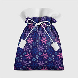 Мешок для подарков Ночные Снежинки, цвет: 3D-принт