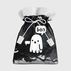 Мешок для подарков ХЕЛЛУОИН ПРИВЕДЕНИЕ БУ! HALLOWEEN GHOST BOO!, цвет: 3D-принт