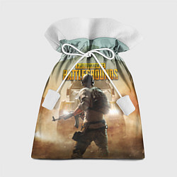 Мешок для подарков PUBG СОЛДАТ В ШЛЕМЕ ПАБГ, цвет: 3D-принт