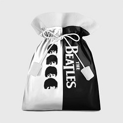 Мешок для подарков The Beatles черно - белый партер, цвет: 3D-принт