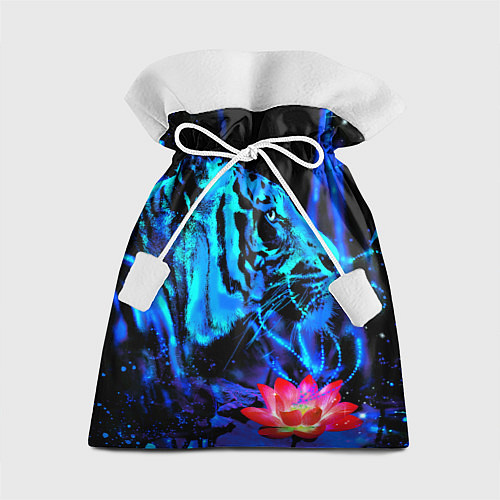 Подарочный мешок Синий водяной тигр / 3D-принт – фото 1