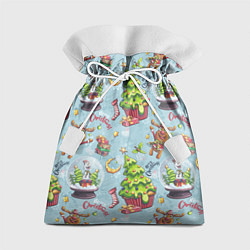 Мешок для подарков Merry Christmas Pattern, цвет: 3D-принт
