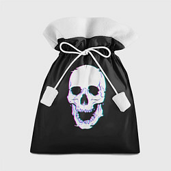 Мешок для подарков Неоновый светящийся череп, цвет: 3D-принт