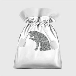 Мешок для подарков QR Кот Версия 2, цвет: 3D-принт