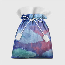 Мешок для подарков Гуашевые облака, цвет: 3D-принт