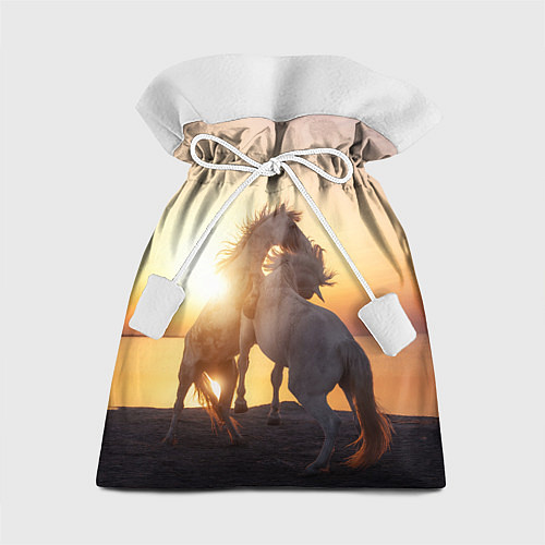 Подарочный мешок Лошади на закате / 3D-принт – фото 1