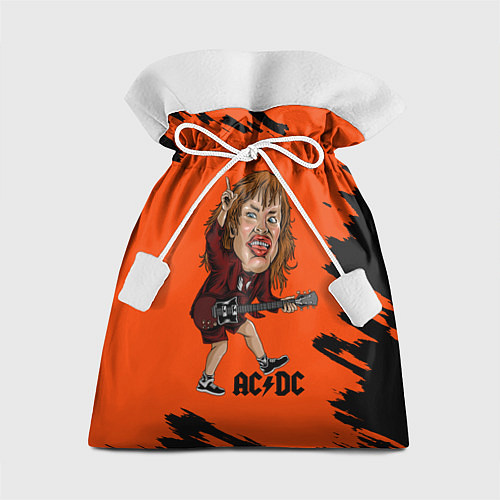 Подарочный мешок Шарж Ангус Янг ACDC / 3D-принт – фото 1