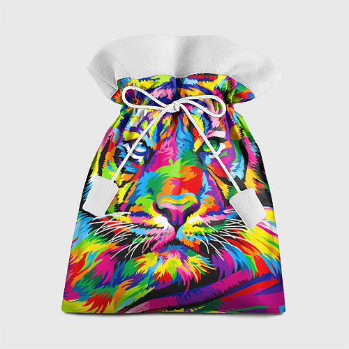 Подарочный мешок Тигр в стиле поп-арт / 3D-принт – фото 1