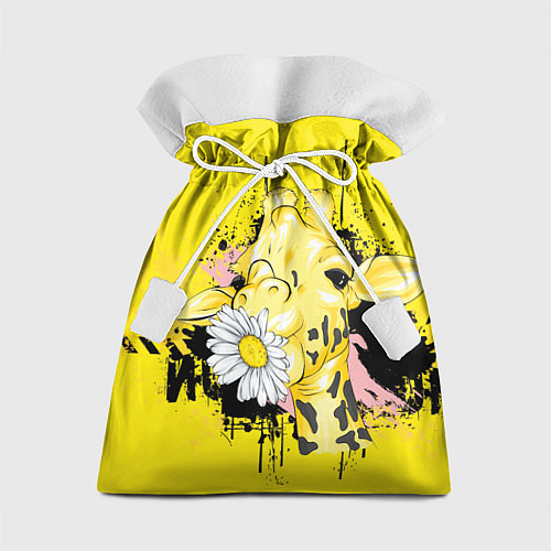Подарочный мешок Жирафа с герберой / 3D-принт – фото 1