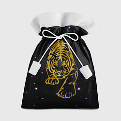 Мешок для подарков Новый год 2022 тигр, цвет: 3D-принт