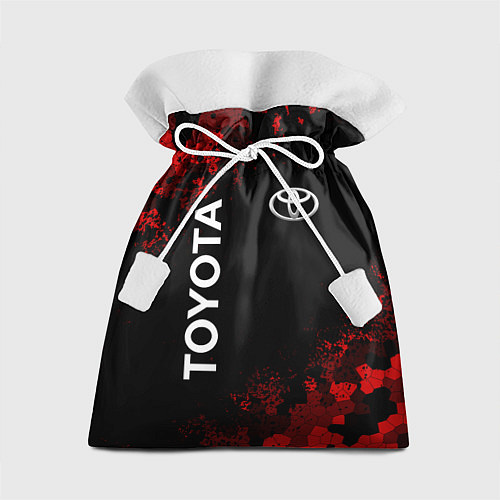 Подарочный мешок TOYOTA MILITARY PIXEL BLACK RED / 3D-принт – фото 1
