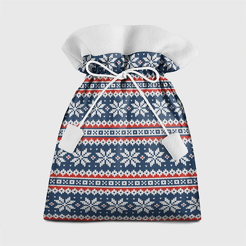 Подарочный мешок Knitted Christmas Pattern / 3D-принт – фото 1