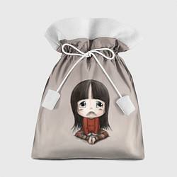 Подарочный мешок Грустная девочка хнычет