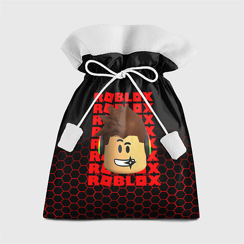 Подарочный мешок ROBLOX LEGO FACE УЗОР СОТЫ / 3D-принт – фото 1