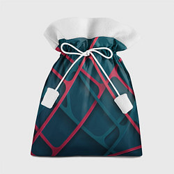 Мешок для подарков Серо-красные нити, цвет: 3D-принт