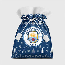 Мешок для подарков Манчестер Сити Новогодний, цвет: 3D-принт