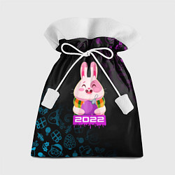 Мешок для подарков Заяц Новогодний 2022 года, цвет: 3D-принт