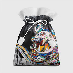 Мешок для подарков Стрит-арт Такаси Мураками, цвет: 3D-принт