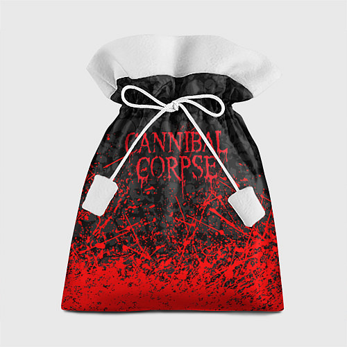 Подарочный мешок CANNIBAL CORPSE, БРЫЗГИ КРАСОК ЧЕРЕПА / 3D-принт – фото 1