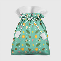 Мешок для подарков Cozy pattern Зимний узор, цвет: 3D-принт