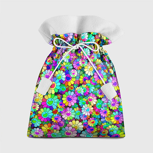 Подарочный мешок Rainbow flowers / 3D-принт – фото 1