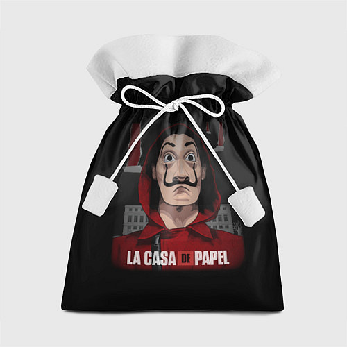 Подарочный мешок БУМАЖНЫЙ ДОМ СЕРИАЛ LA CASA DE PAPEL / 3D-принт – фото 1