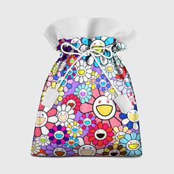 Мешок для подарков Цветы Takashi Murakami, цвет: 3D-принт