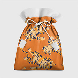 Мешок для подарков Тигр паттерн, цвет: 3D-принт
