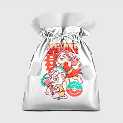 Мешок для подарков Котятки Сенку и Цукаса Dr Stone, цвет: 3D-принт