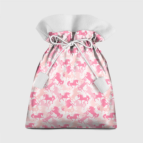 Подарочный мешок Розовые Единороги / 3D-принт – фото 1