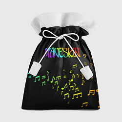 Мешок для подарков MANESKIN ЦВЕНОЙ МУЗЫКАЛЬНЫЙ, цвет: 3D-принт