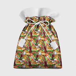 Мешок для подарков Быстрое Питание и Напитки, цвет: 3D-принт