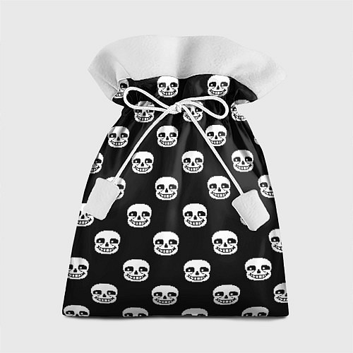 Подарочный мешок UNDERTALE SANS SKULL FACE PATTERN УЗОР / 3D-принт – фото 1