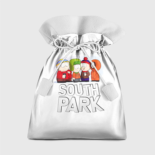 Подарочный мешок South Park - Южный парк Кенни, Кайл, Стэн и Эрик / 3D-принт – фото 1