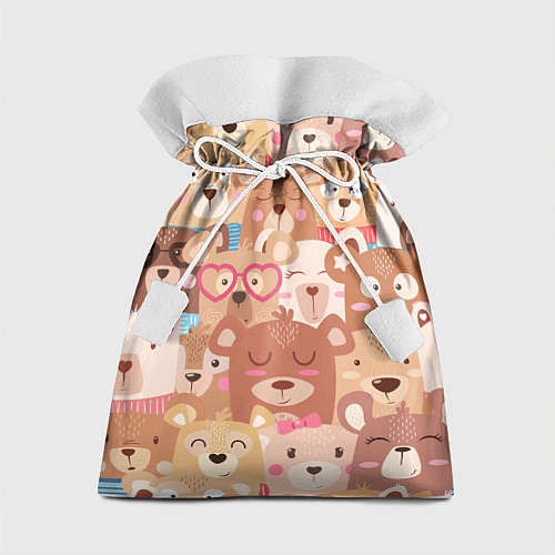 Подарочный мешок Bears texture / 3D-принт – фото 1