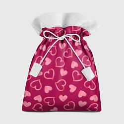 Мешок для подарков Паттерн сердечки, цвет: 3D-принт