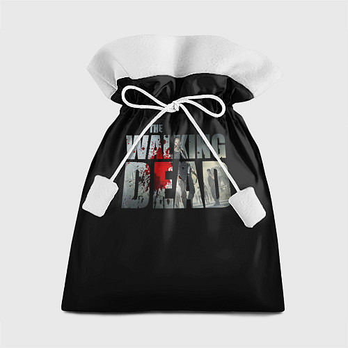 Подарочный мешок Walking dead - лого с пятнами крови / 3D-принт – фото 1