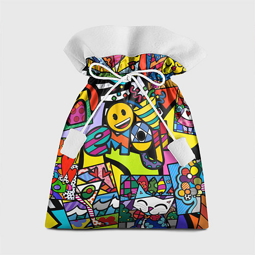 Подарочный мешок Romero Britto - emoji / 3D-принт – фото 1