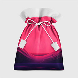 Мешок для подарков Дорога в горизонт Алый закат, цвет: 3D-принт
