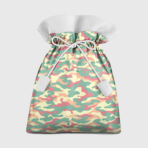 Подарочный мешок Камуфляж в пастельных цветах / 3D-принт – фото 1
