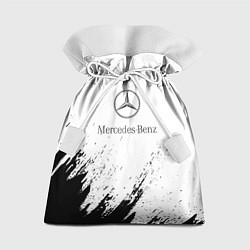 Мешок для подарков Mercedes-Benz - White texture, цвет: 3D-принт