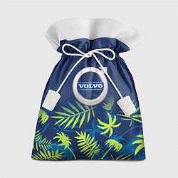 Мешок для подарков Volvo Тропические листья, цвет: 3D-принт