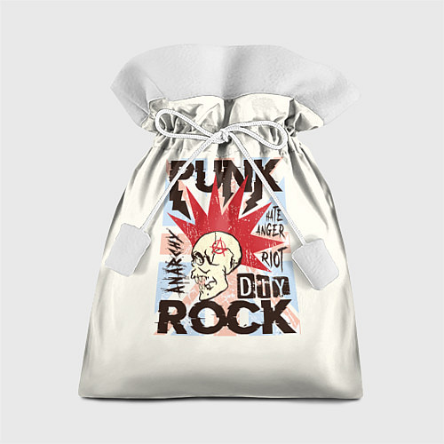Подарочный мешок Punk Rock Панк / 3D-принт – фото 1