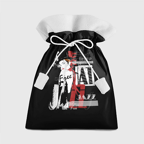 Подарочный мешок JAZZ девушка / 3D-принт – фото 1